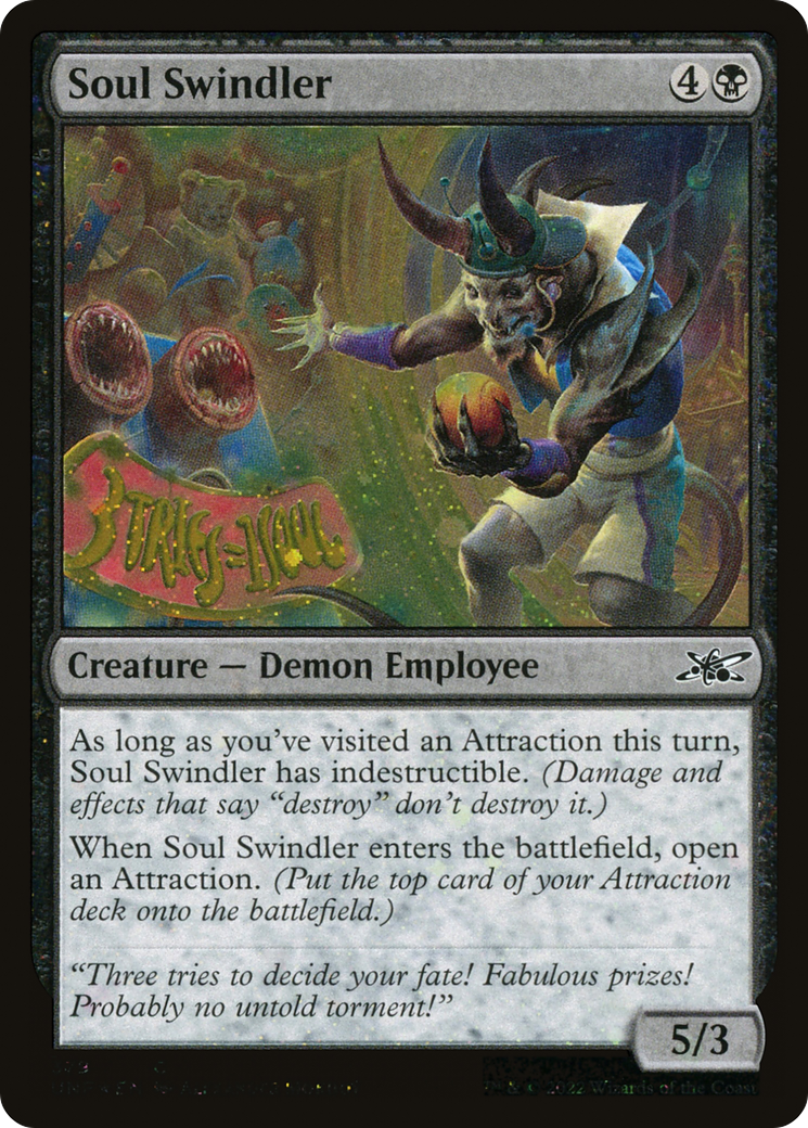Soul Swindler (Galaxy Foil) (UNF-379) - Unfinity Foil