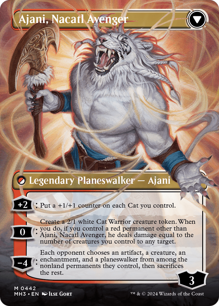 Ajani, Nacatl Pariah // Ajani, Nacatl Avenger (MH3-442) - Modern Horizons 3 (Borderless) 