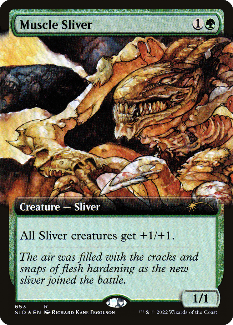 Muscle Sliver (Extended Art) (SLD-653) - Secret Lair Drop: (Extended Art) Foil