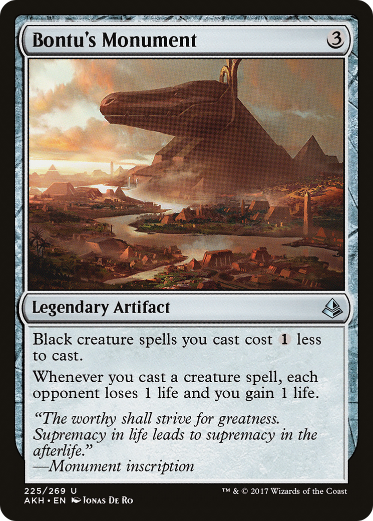 Monument de Bontu (AKH-225) - Feuille d'Amonkhet 