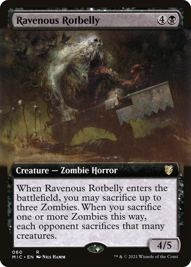 Ravenous Rotbelly (Extended Art) (MIC-060) - Midnight Hunt Commander: (Extended Art)
