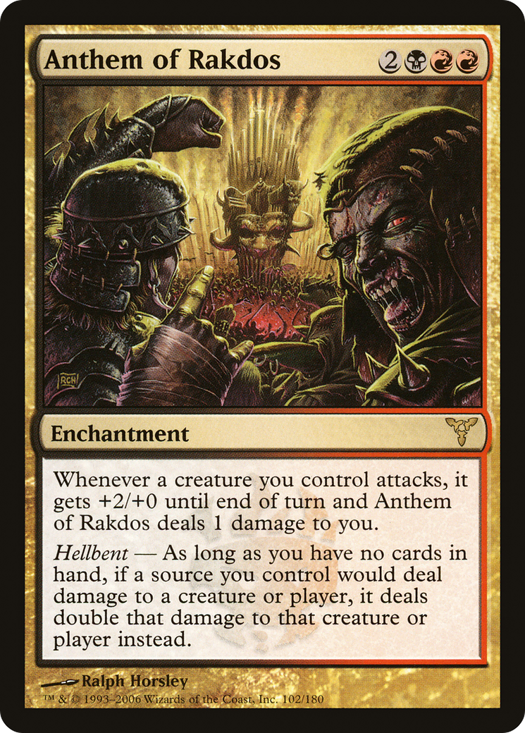 Hymne de Rakdos (DIS-102) - Dissension Foil 