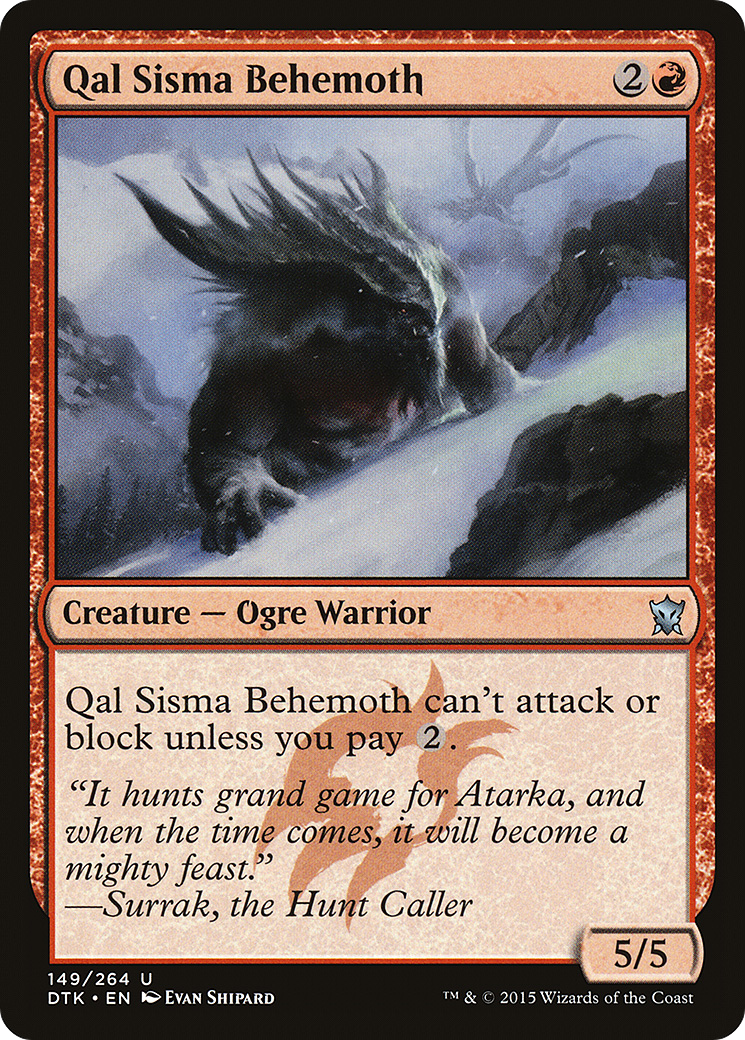 Qal Sisma Behemoth (DTK-149) - Dragons of Tarkir