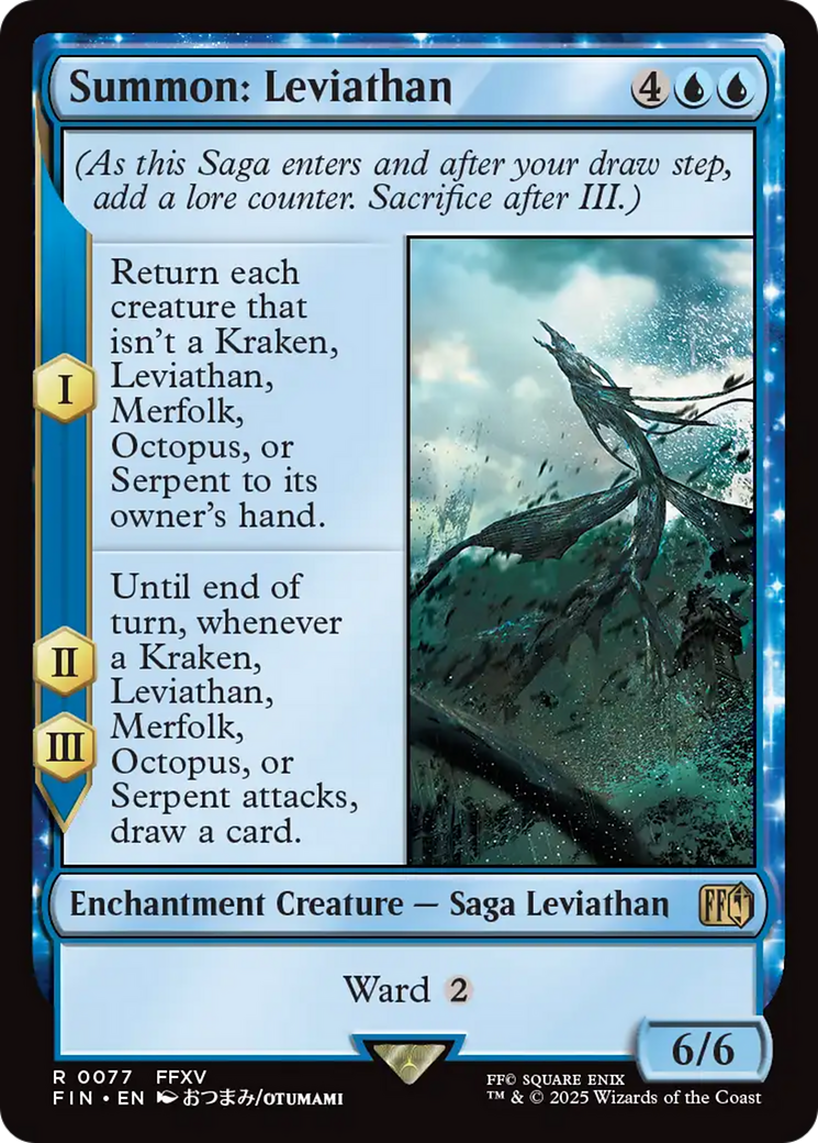 Summon: Leviathan (FIN-077) - FINAL FANTASY: (enchantment) Foil