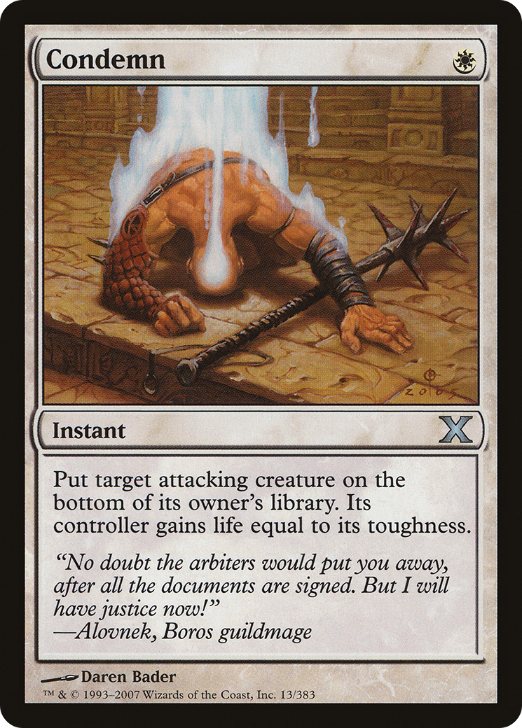 Condemn (10E-013) - Tenth Edition Foil