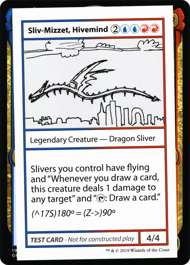 Sliv-Mizzet, Hivemind (No PW Symbol) (CMB1-) - Mystery Booster Playtest Cards 2021