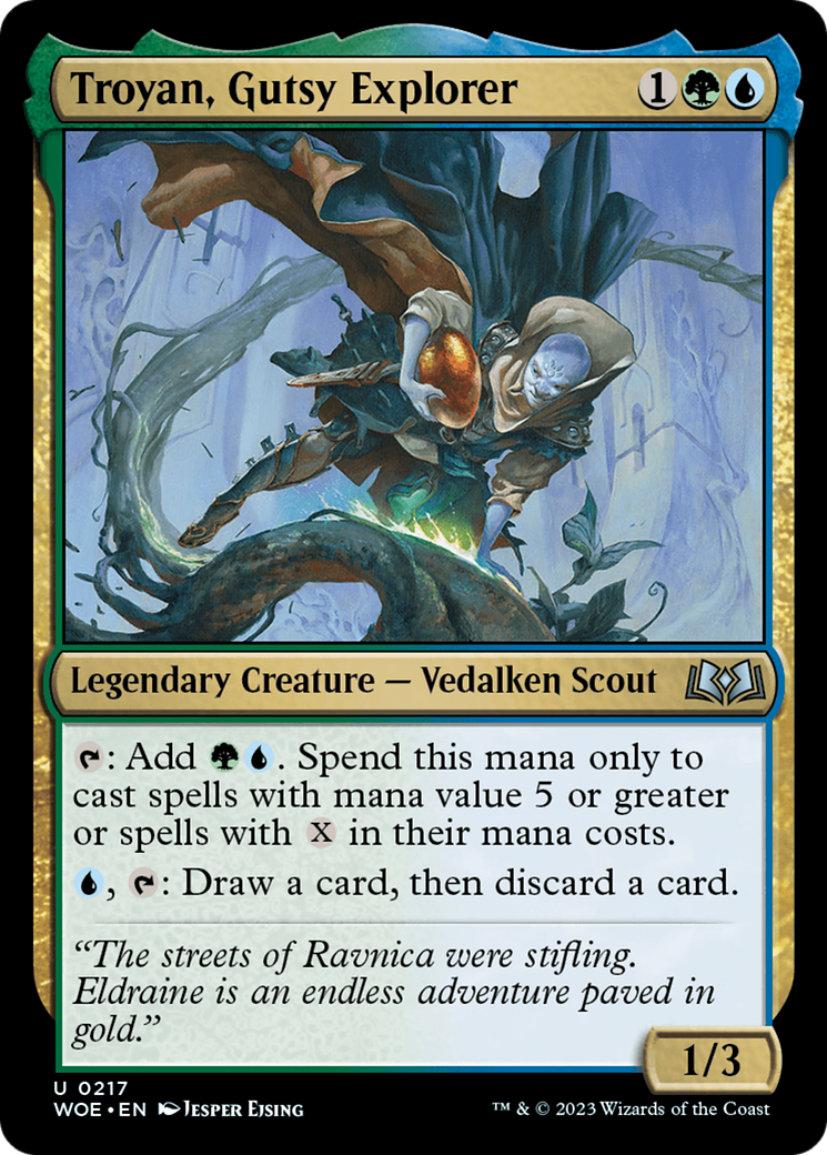 Troyan, Gutsy Explorer (WOE-217) - Wilds of Eldraine Foil