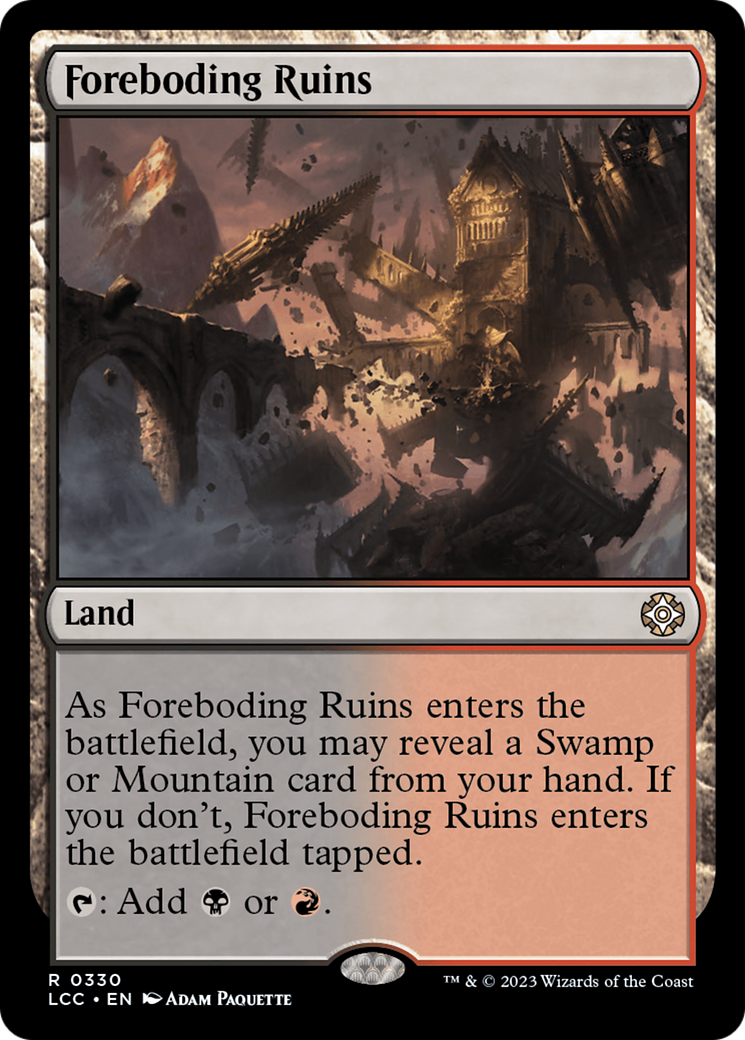 Foreboding Ruins (LCC-330) - The Lost Caverns of Ixalan Commander