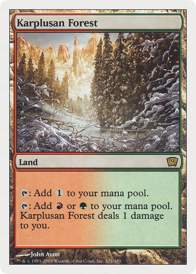 Karplusan Forest (9ED-321) - Ninth Edition