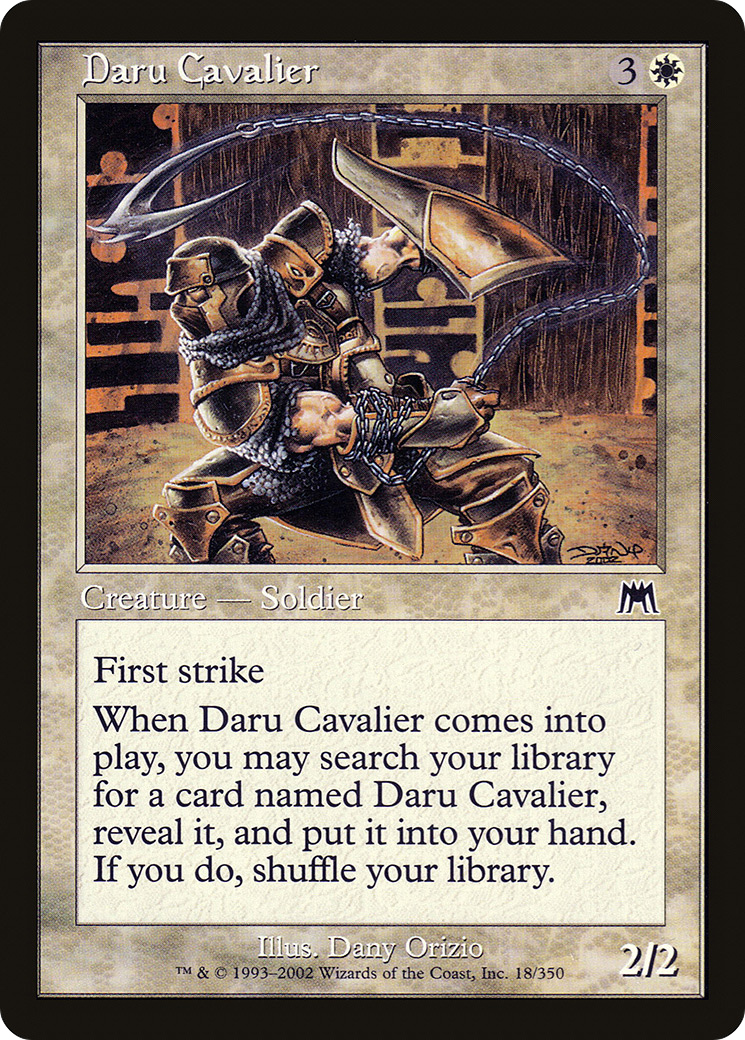 Daru Cavalier (ONS-018) - Onslaught Foil 