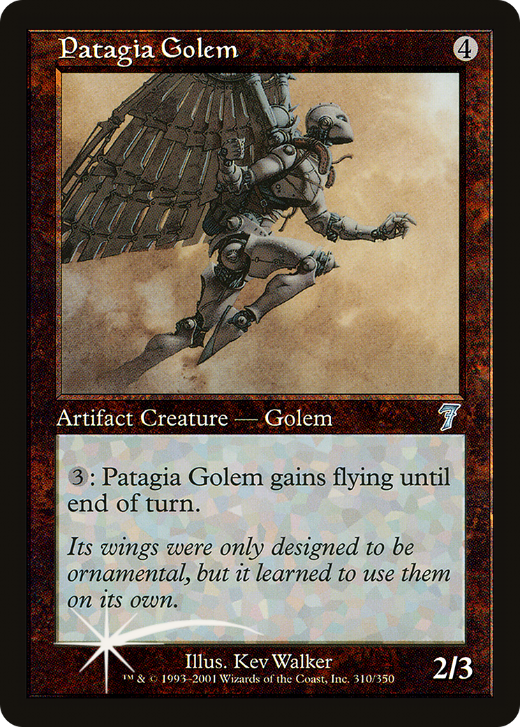Patagia Golem (7ED-310★) - Seventh Edition Foil