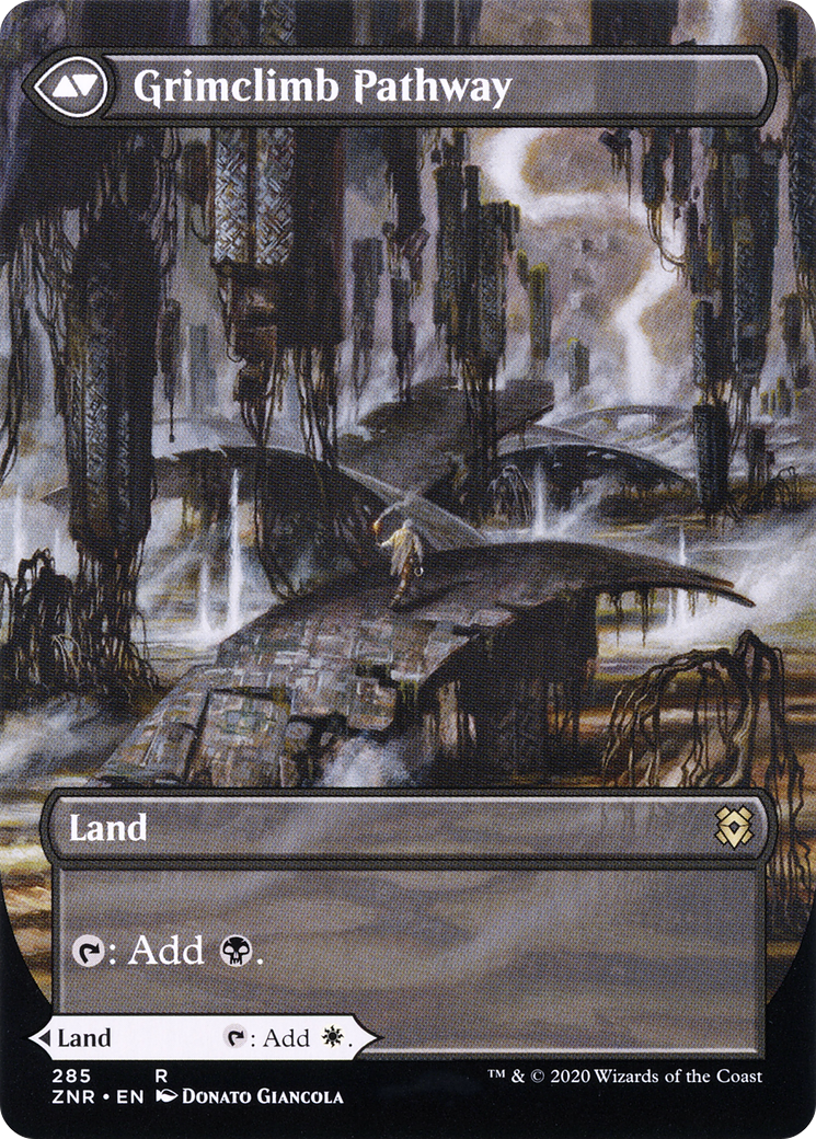 Chemin Brightclimb // Chemin Grimclimb (ZNR-285) - Zendikar Rising : (Vitrine) (Sans bordure) Feuille 