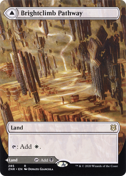 Chemin Brightclimb // Chemin Grimclimb (ZNR-285) - Zendikar Rising : (Vitrine) (Sans bordure) Feuille 