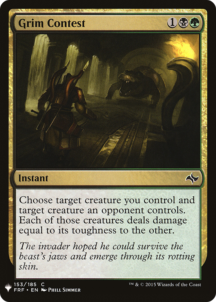 Grim Contest (LIST-FRF-153) - The List