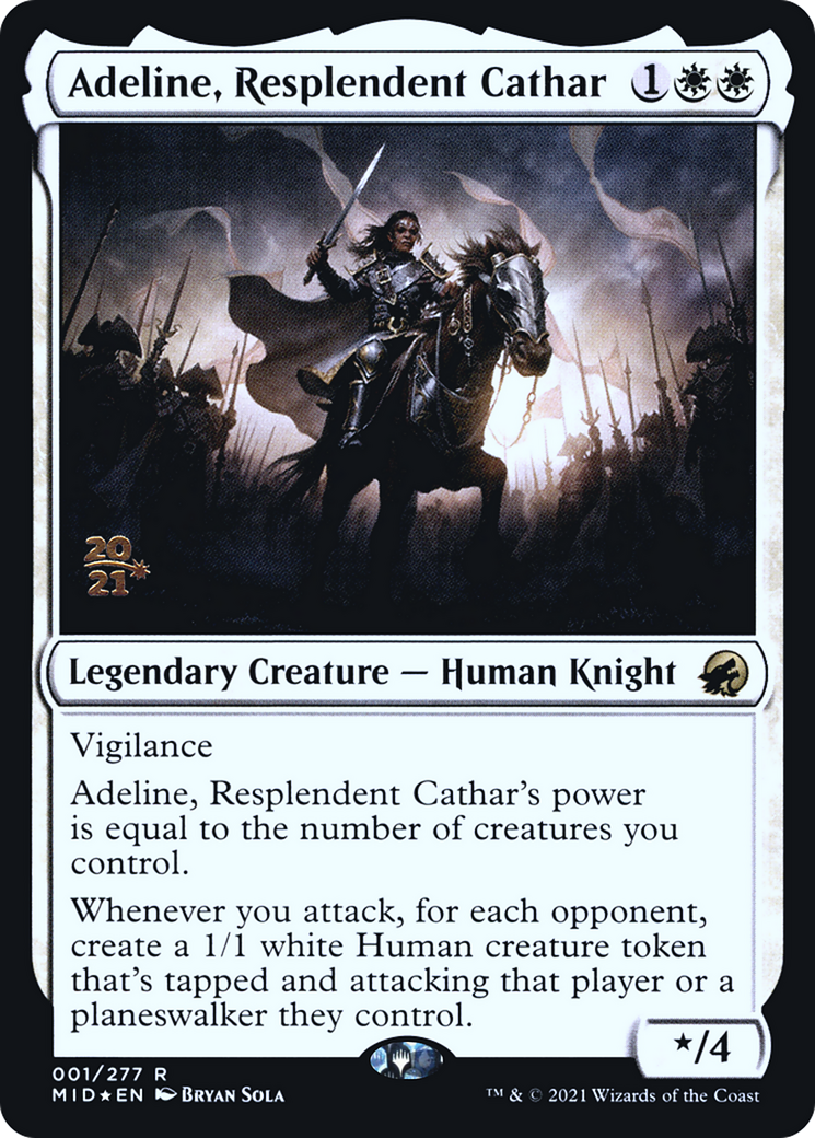 Adeline, Resplendent Cathar (PRE-001) - Innistrad: Midnight Hunt Promos Foil