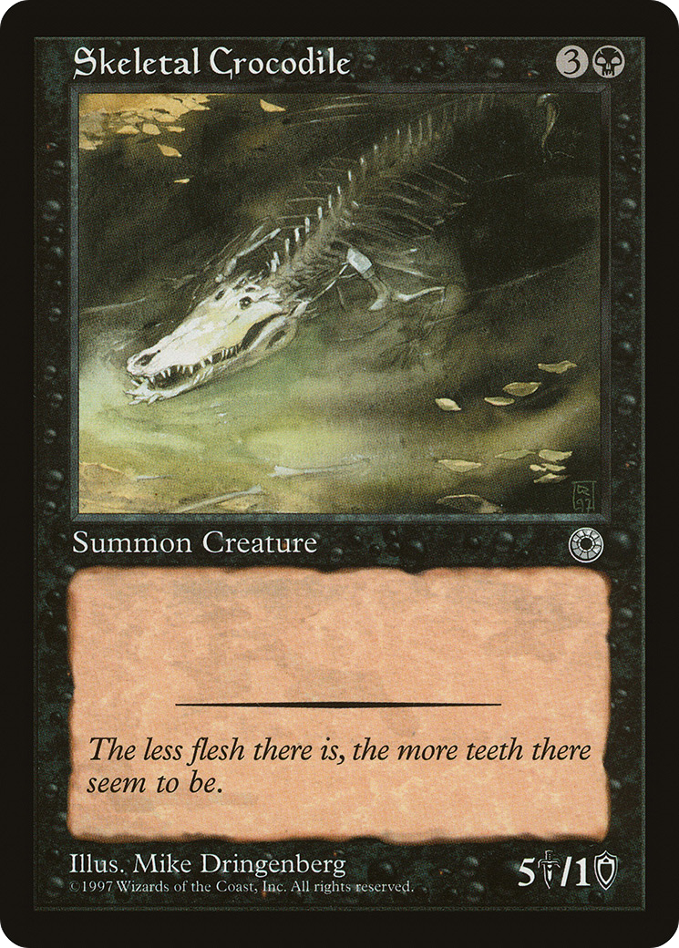 Crocodile squelettique (POR-110) – Portail 