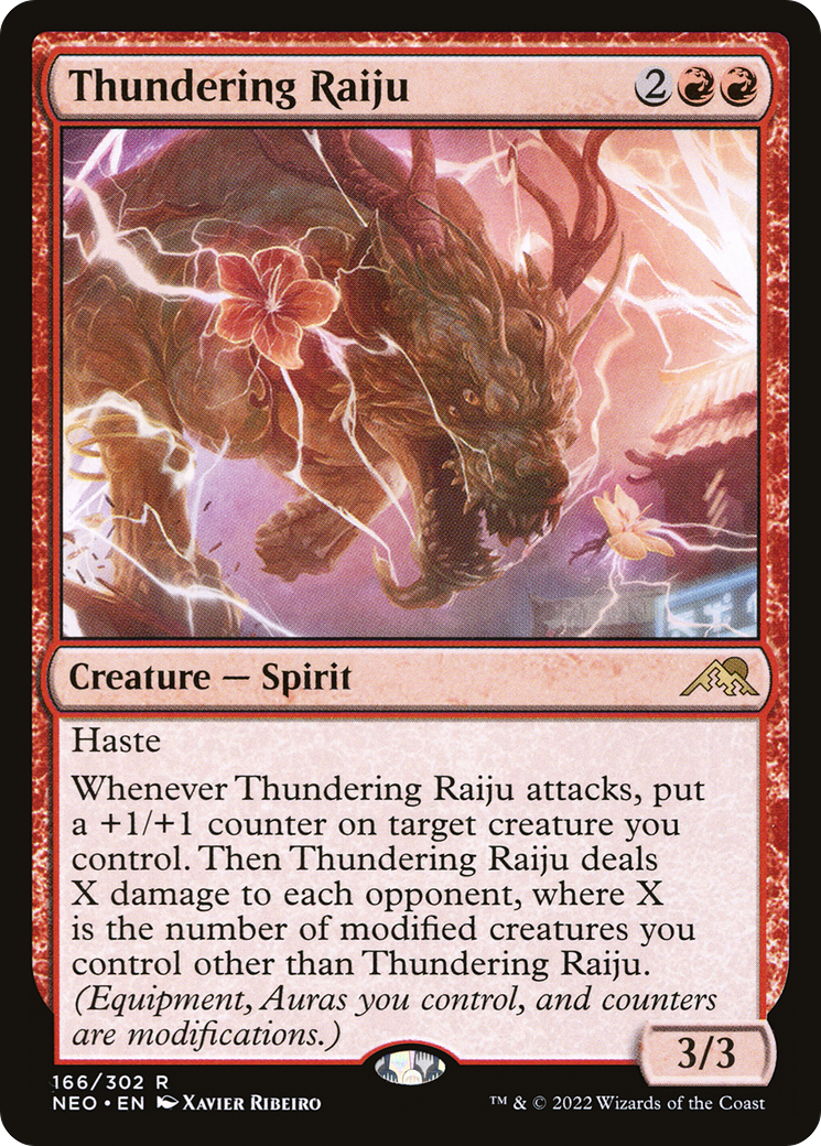 Thundering Raiju (NEO-166) - Kamigawa: Neon Dynasty