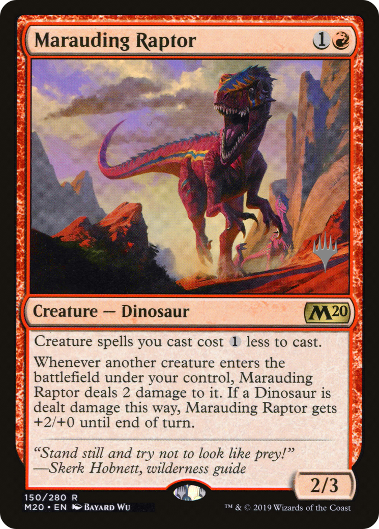 Marauding Raptor (PPM20-150) - Core Set 2020 Promos Foil