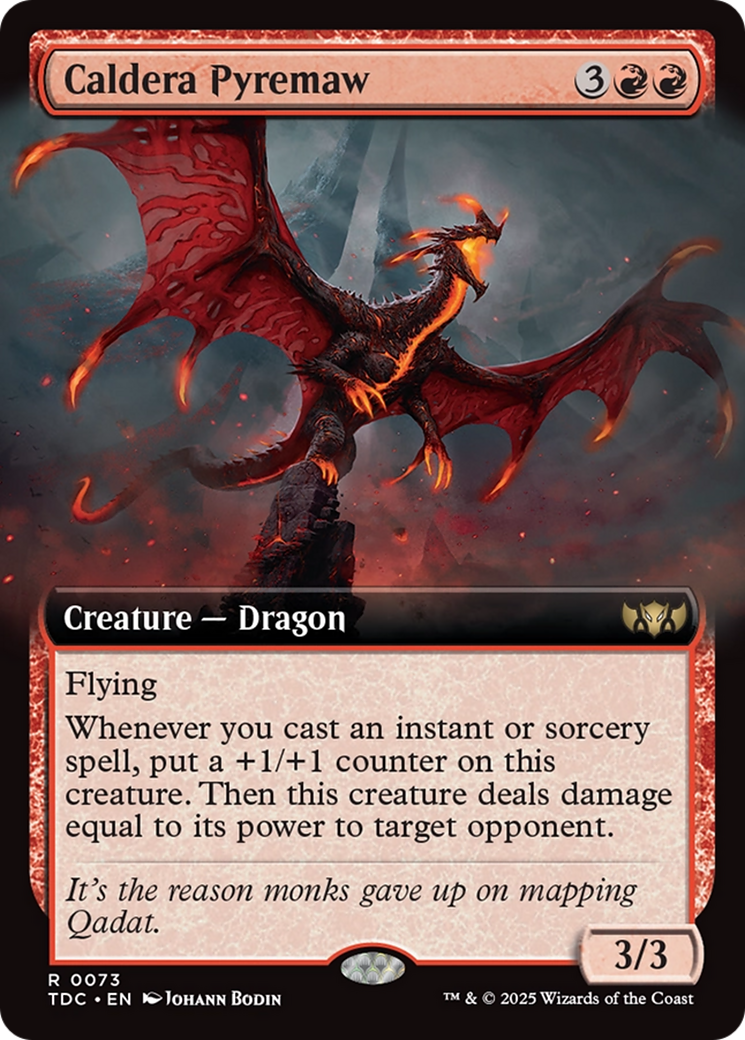 Pyremaw de Caldera (Extended Art) (TDC-073) - Commandant : Tarkir : Tempête de dragons 