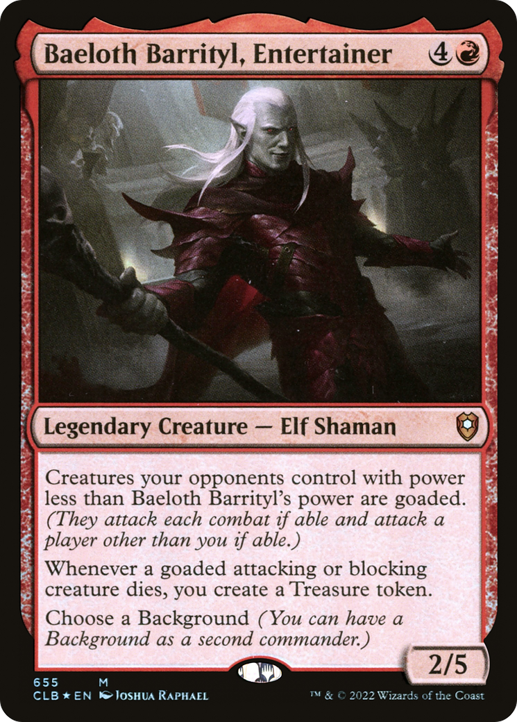 Baeloth Barrityl, Artiste (CLB-655) - Commander Legends : La Bataille pour Baldur's Gate (Foil) 