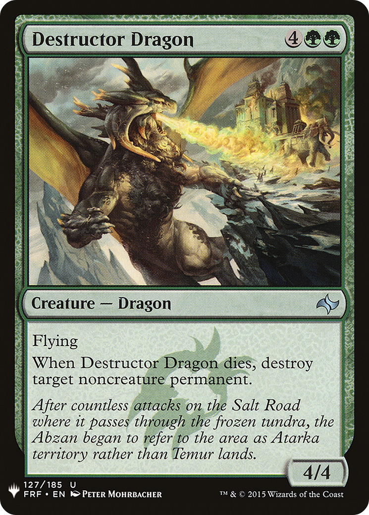 Destructor Dragon (LIST-FRF-127) - The List