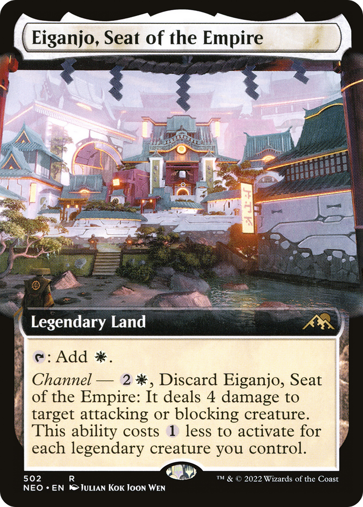 Eiganjo, siège de l'Empire (NEO-502) - Kamigawa : Dynastie Néon : (Extended Art) Foil 