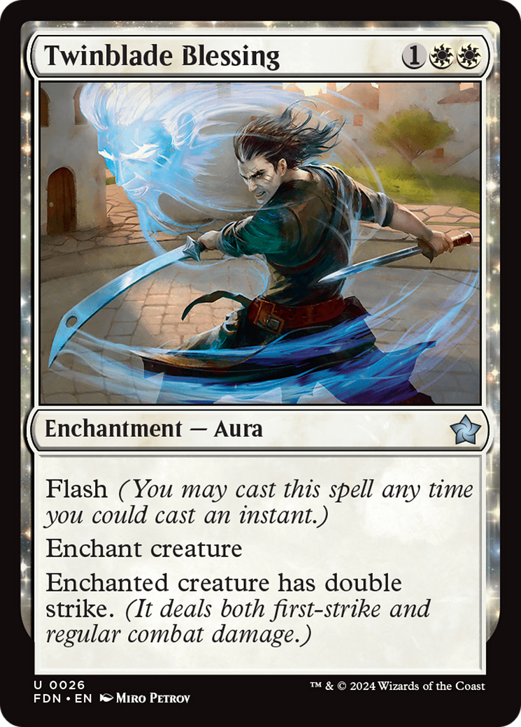 Twinblade Blessing (FDN-026) - Foundations