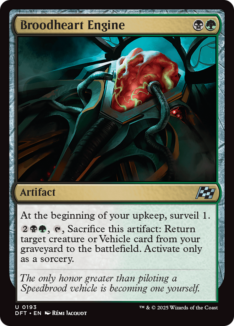 Broodheart Engine (-193) - Feuille d'Aetherdrift 