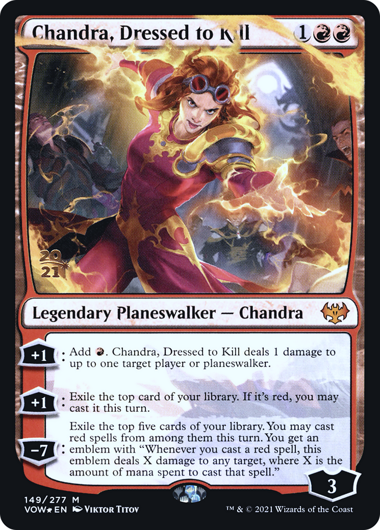 Chandra, Dressed to Kill (PRE-149S) - Innistrad: Crimson Vow Promos Foil