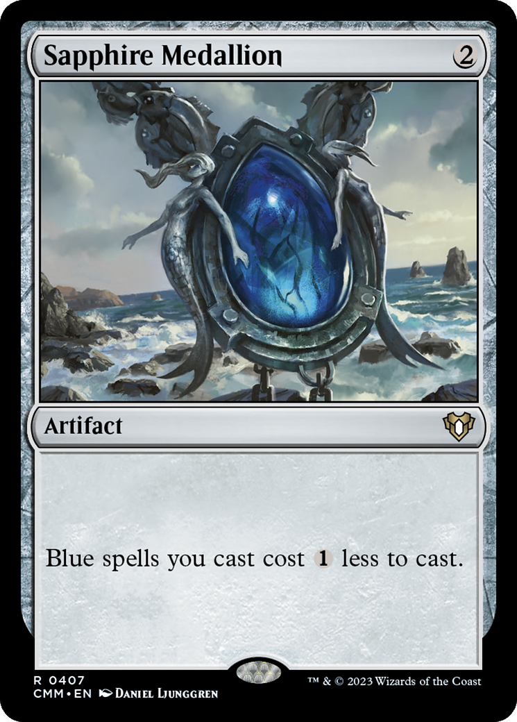 Sapphire Medallion (CMM-407) - Commander Masters