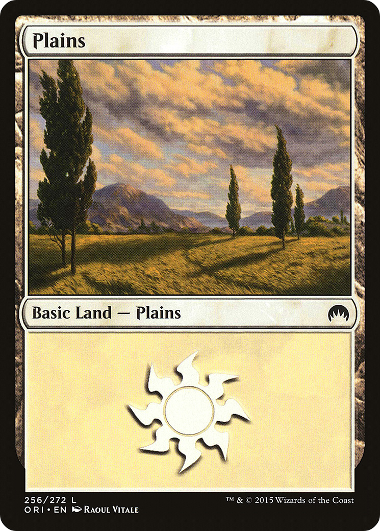 Plains (256) (ORI-256) - Magic Origins Foil