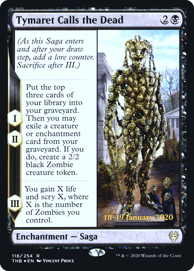 Tymaret Calls the Dead (PRE-118S) - Theros Beyond Death Promos Foil