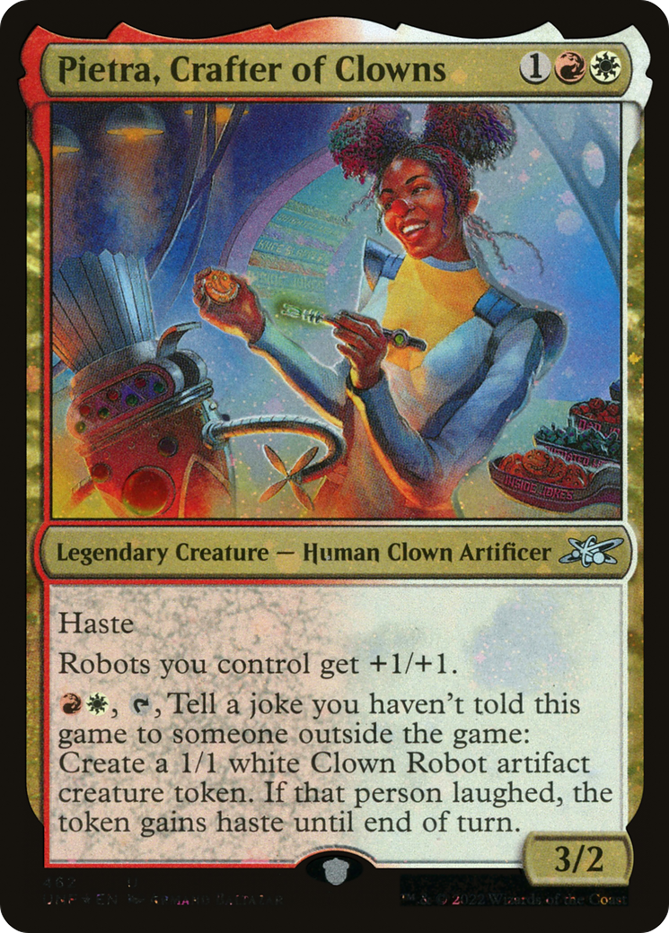 Pietra, Crafter of Clowns (Galaxy Foil) (UNF-462) - Unfinity Foil