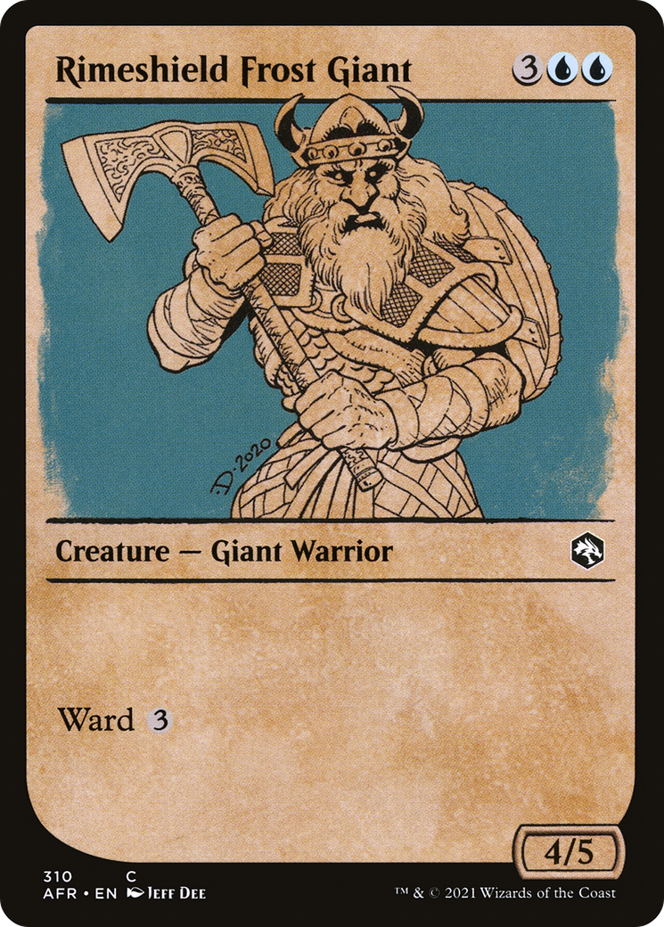 Rimeshield Frost Giant (Showcase) (AFR-310) - Adventures in the Forgotten Realms: (Showcase) Foil