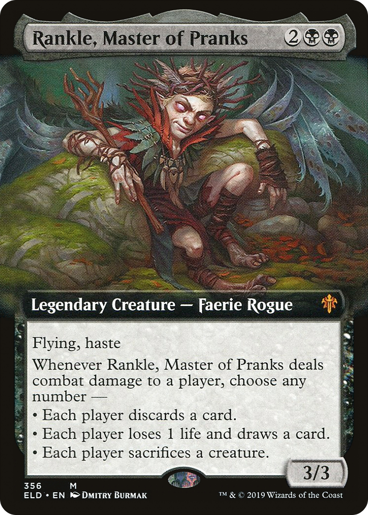 Rankle, Maître des Farces (ELD-356) - Trône d'Eldraine : (Extended Art) Foil 