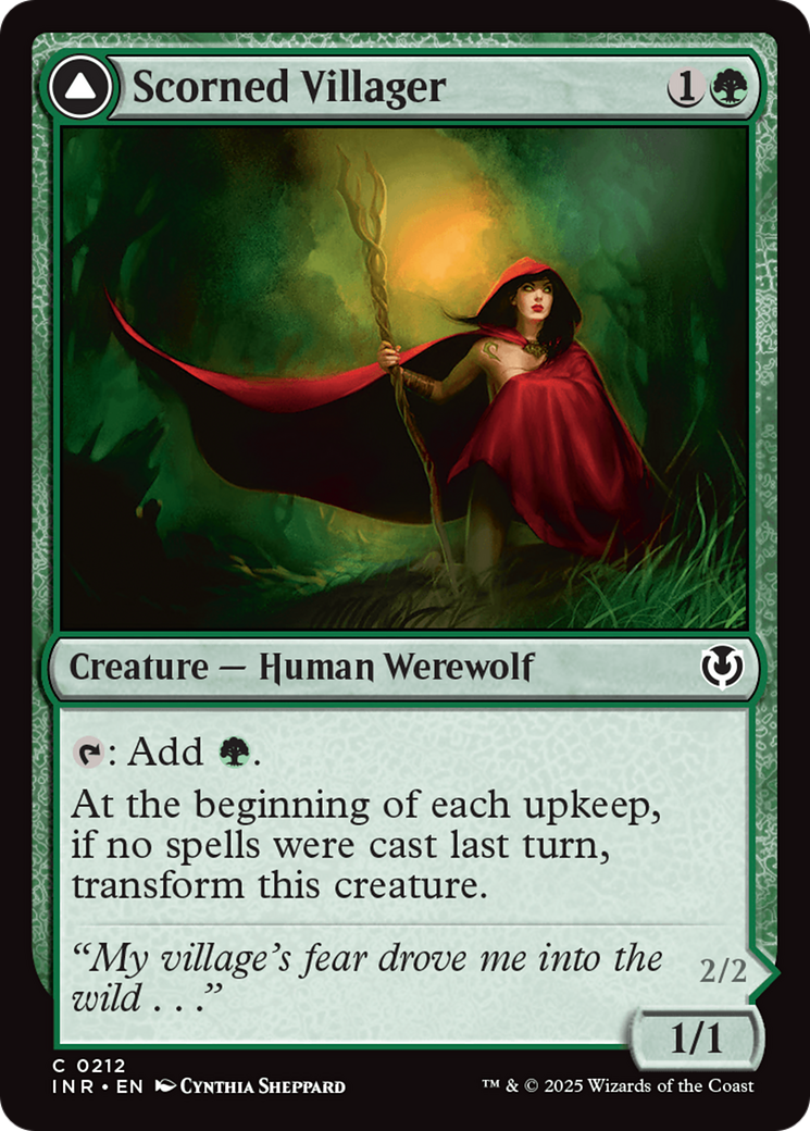 Scorned Villager // Moonscarred Werewolf (INR-212) - Innistrad Remastered