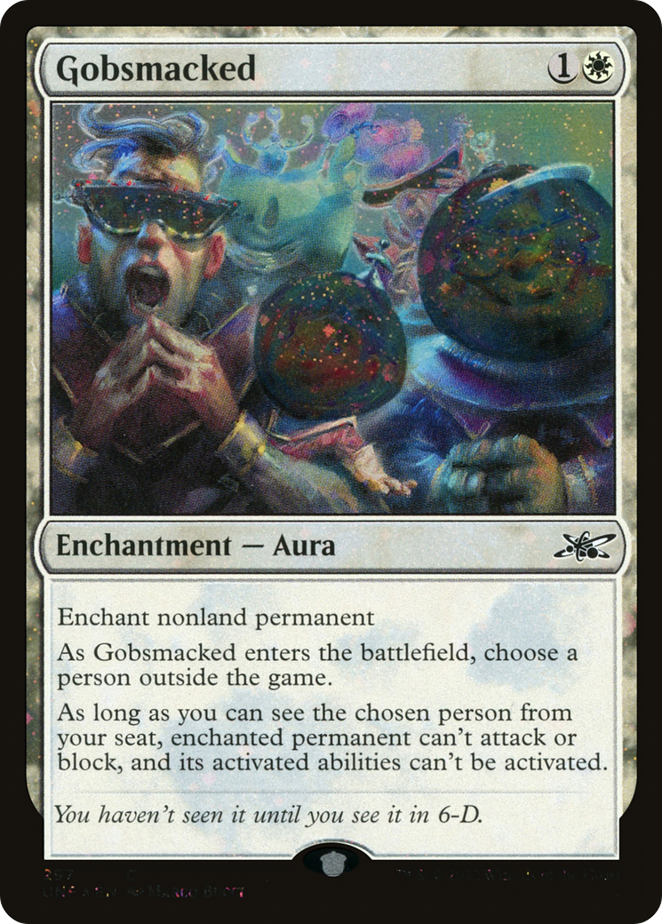 Gobsmacked (Galaxy Foil) (UNF-297) - Unfinity Foil