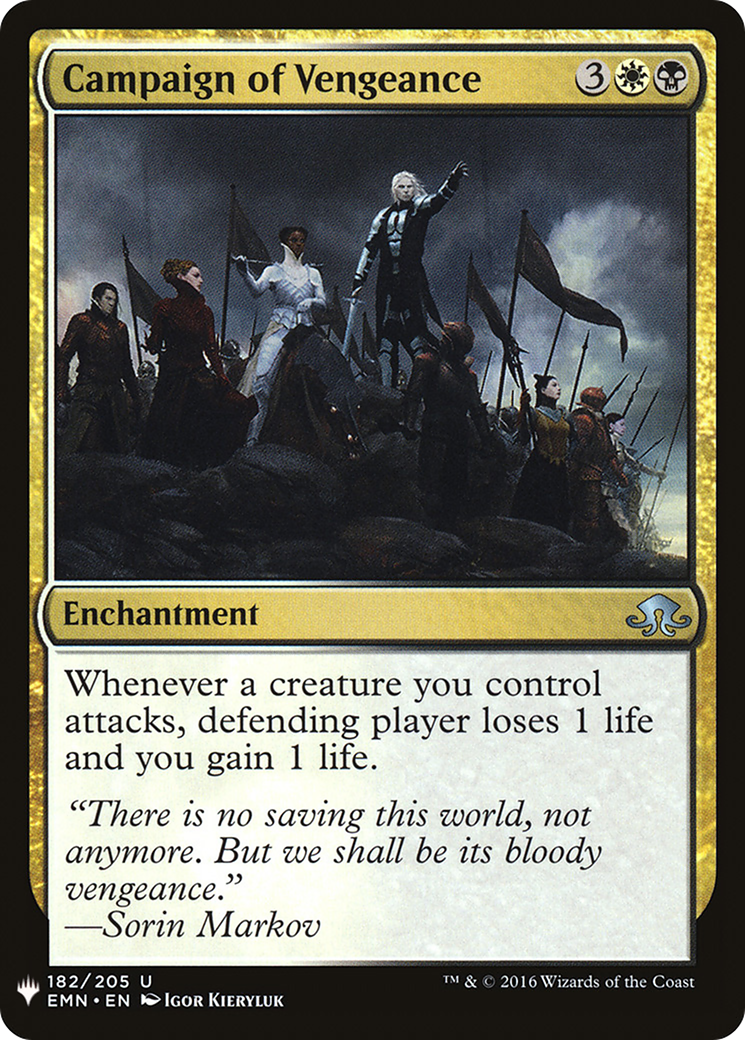 Campaign of Vengeance (LIST-EMN-182) - The List