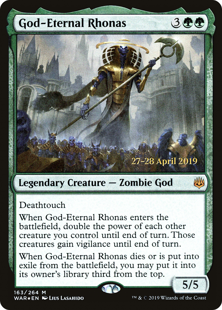 God-Eternal Rhonas (PRE-163) - War of the Spark Promos Foil