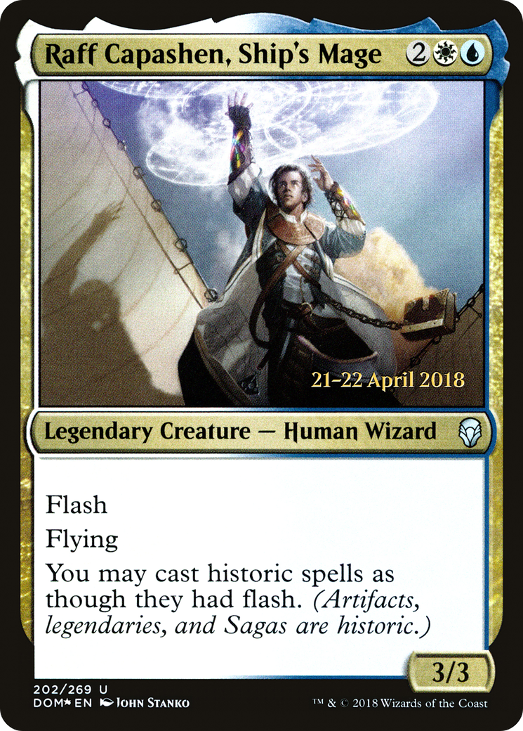 Raff Capashen, Mage du Navire (PDOM-202S) - Cartes promotionnelles Dominaria