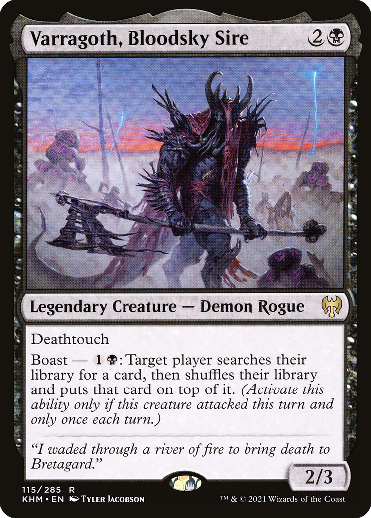 Varragoth, Sire Bloodsky (KHM-115) - Feuille de Kaldheim