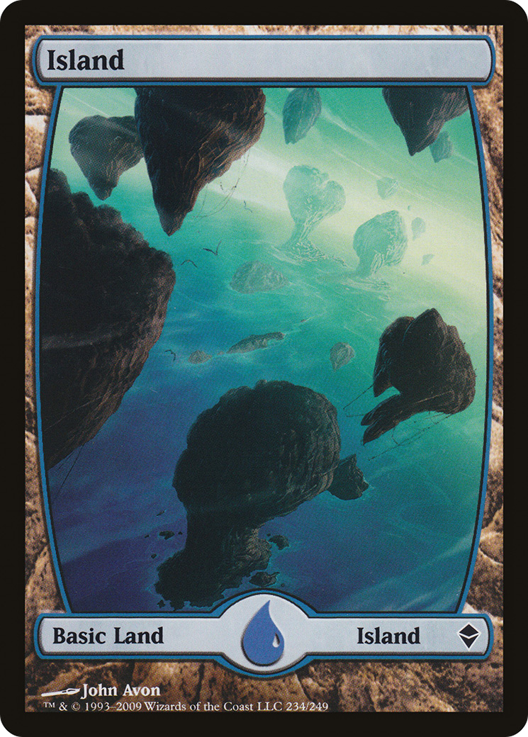 Island (ZEN-234) - Zendikar Foil