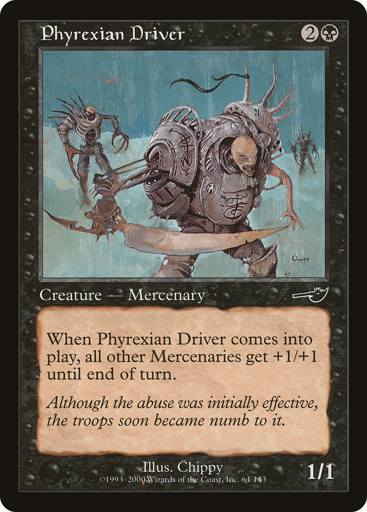Pilote Phyrexian (NEM-064) - Feuille Nemesis 