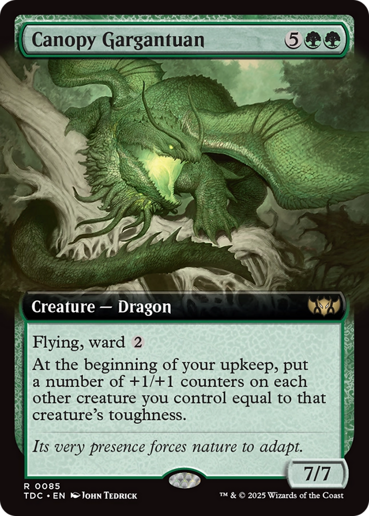 Canopée Gargantuesque (Extended Art) (TDC-085) - Commandant : Tarkir : Tempête de Dragons 