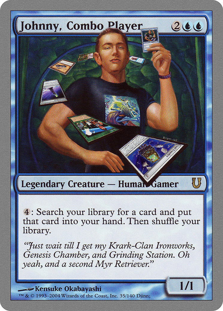 Johnny, joueur combiné (UNH-035) - Unhinged Foil