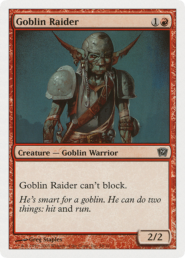 Goblin Raider (9ED-0S8) - Ninth Edition