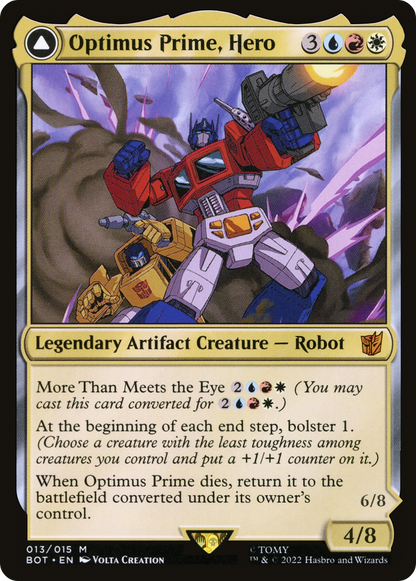 Optimus Prime, Héros // Optimus Prime, Chef Autobot (BOT-013) - Transformers : (convertdfc) 