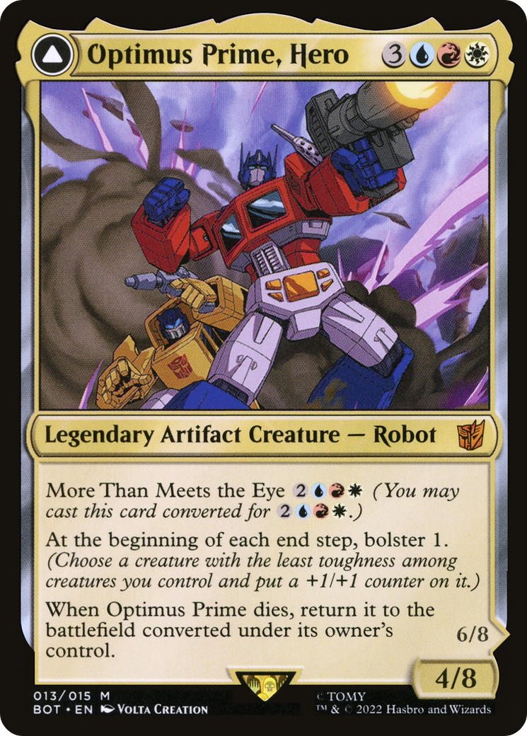 Optimus Prime, Héros // Optimus Prime, Chef Autobot (BOT-013) - Transformers : (convertdfc) 