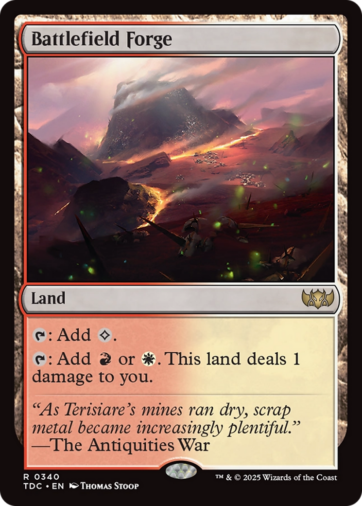Battlefield Forge (TDC-340) - Commandant : Tarkir : Tempête de dragons 