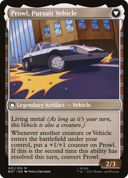Prowl, stratège stoïque // Prowl, véhicule de poursuite (BOT-001) - Transformers : (convertdfc) Foil 